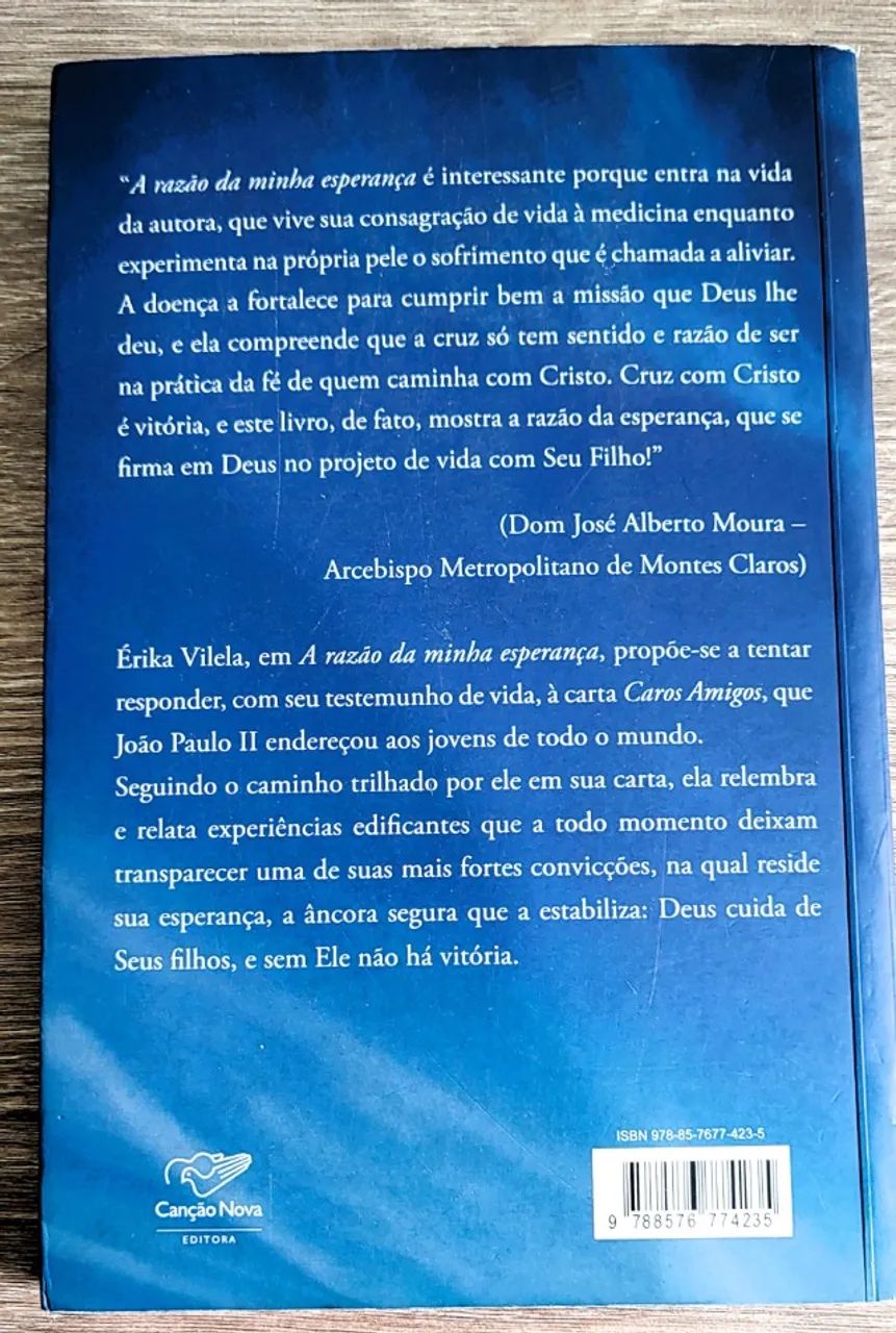 Livro A Razão da Minha Esperança - Érika Vilela - Foto 3