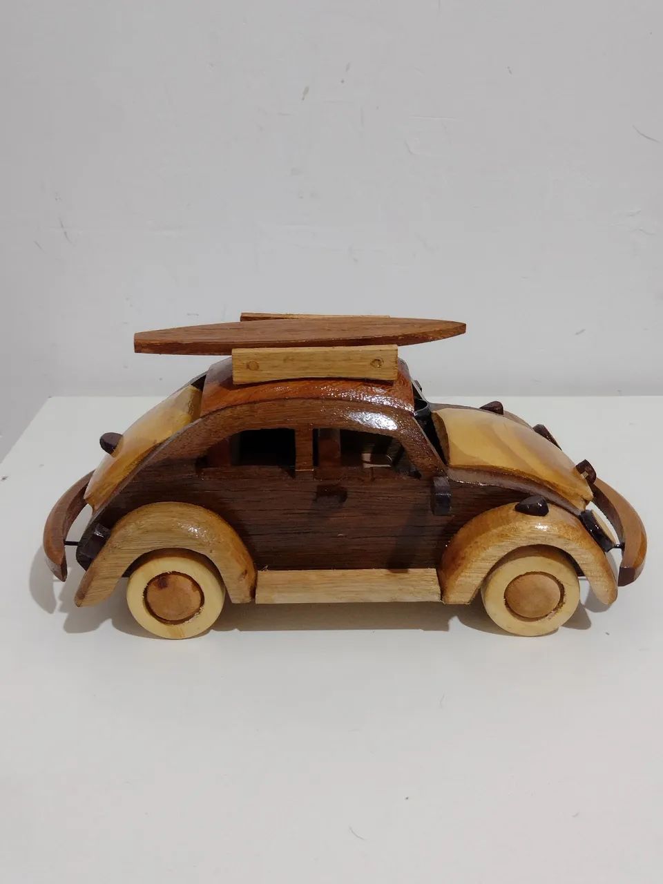 Carrinho de Madeira Artesanal - Decoração Vintage - Foto 4