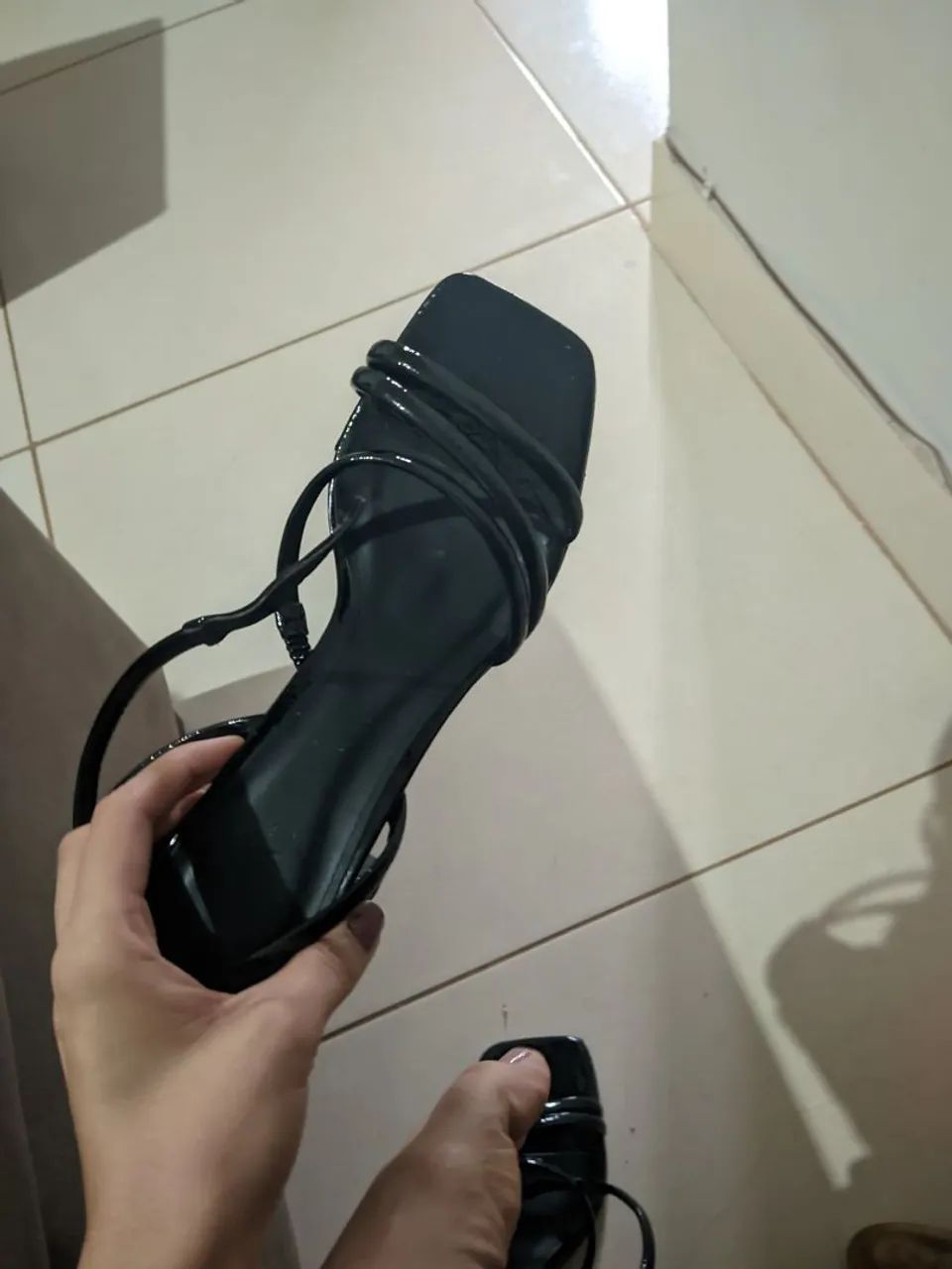Sandália feminina preta