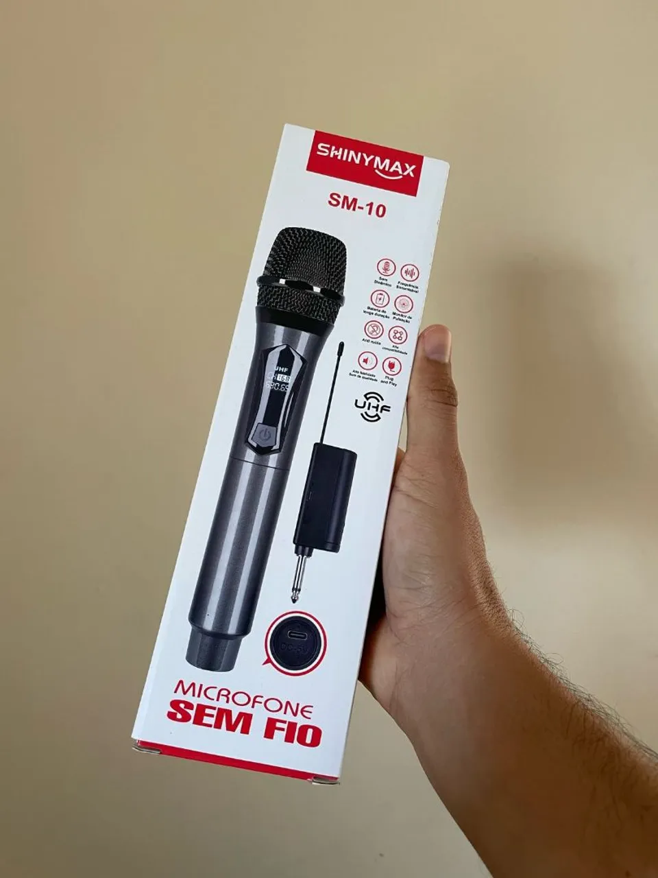 Microfone Sem Fio SHINYMAX