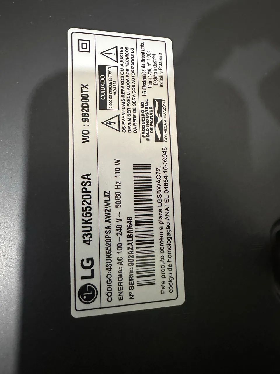 TV LG 43 POLEGADAS COM DEFEITO  - Foto 3
