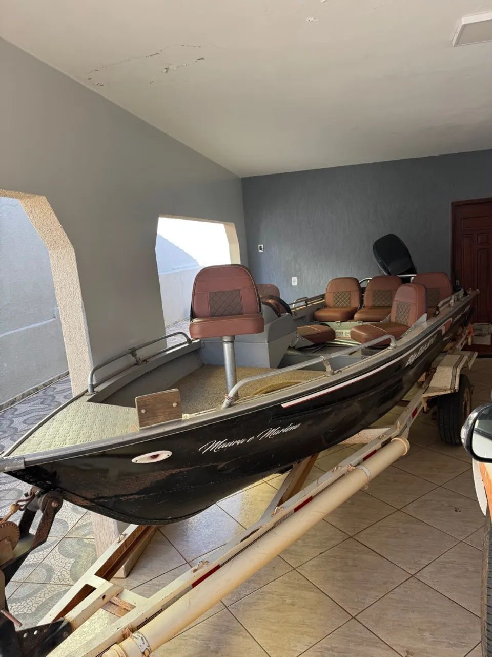 Lancha metalglass mercury 50hp 4 tempos - Foto 5