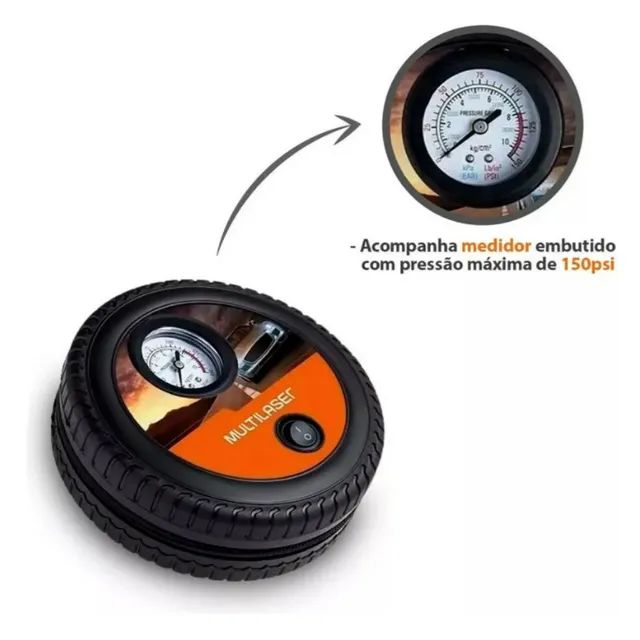 Compressor De Ar Mini 12v Automotivo - Foto 5