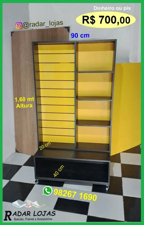 Rack de Madeira para Loja