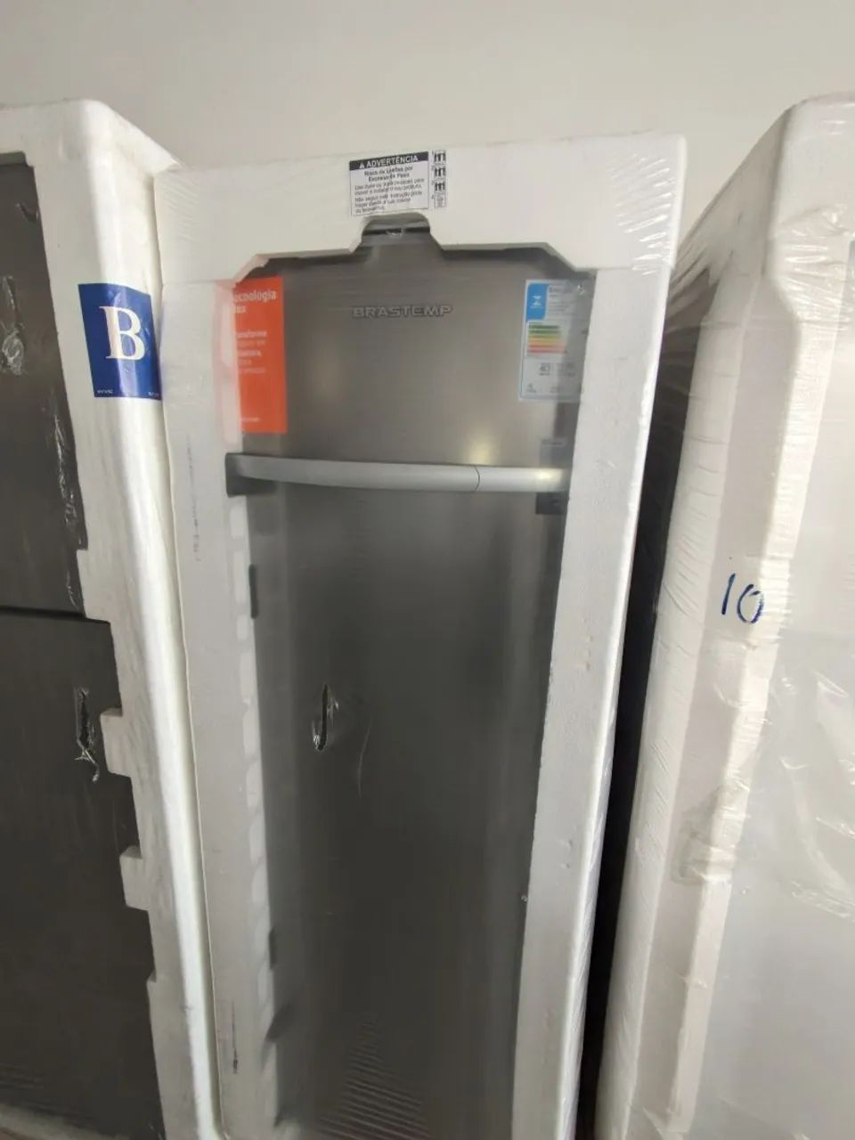 Freezer Brastemp frost free inox de 228L novo sem uso