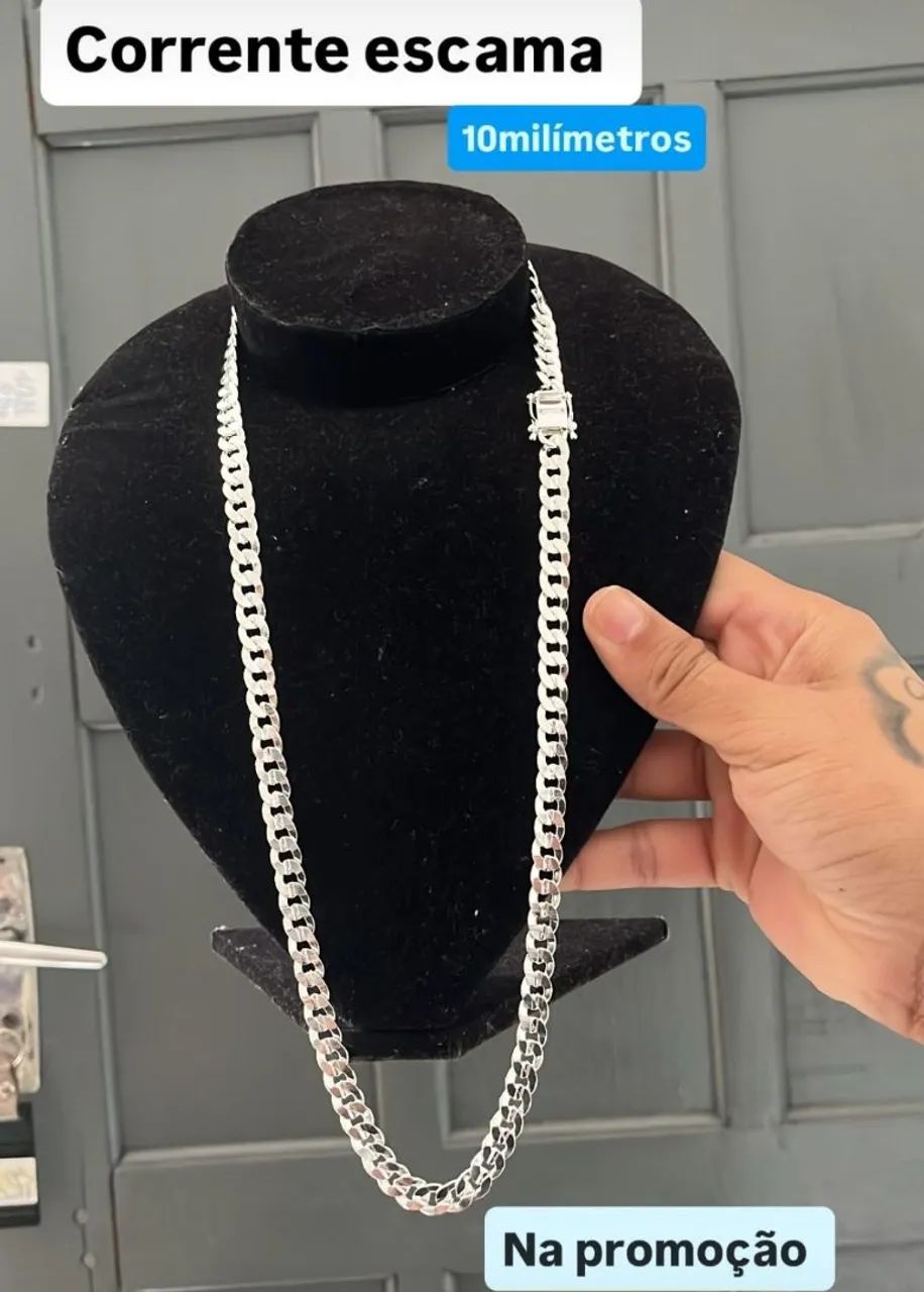 Corrente escama 10mm na promoção!
