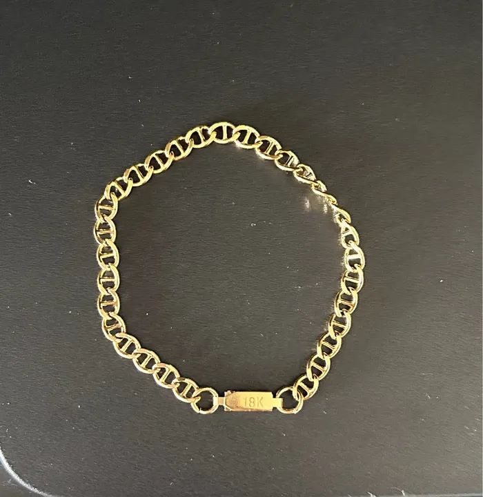 Pulseira top moeda banhado