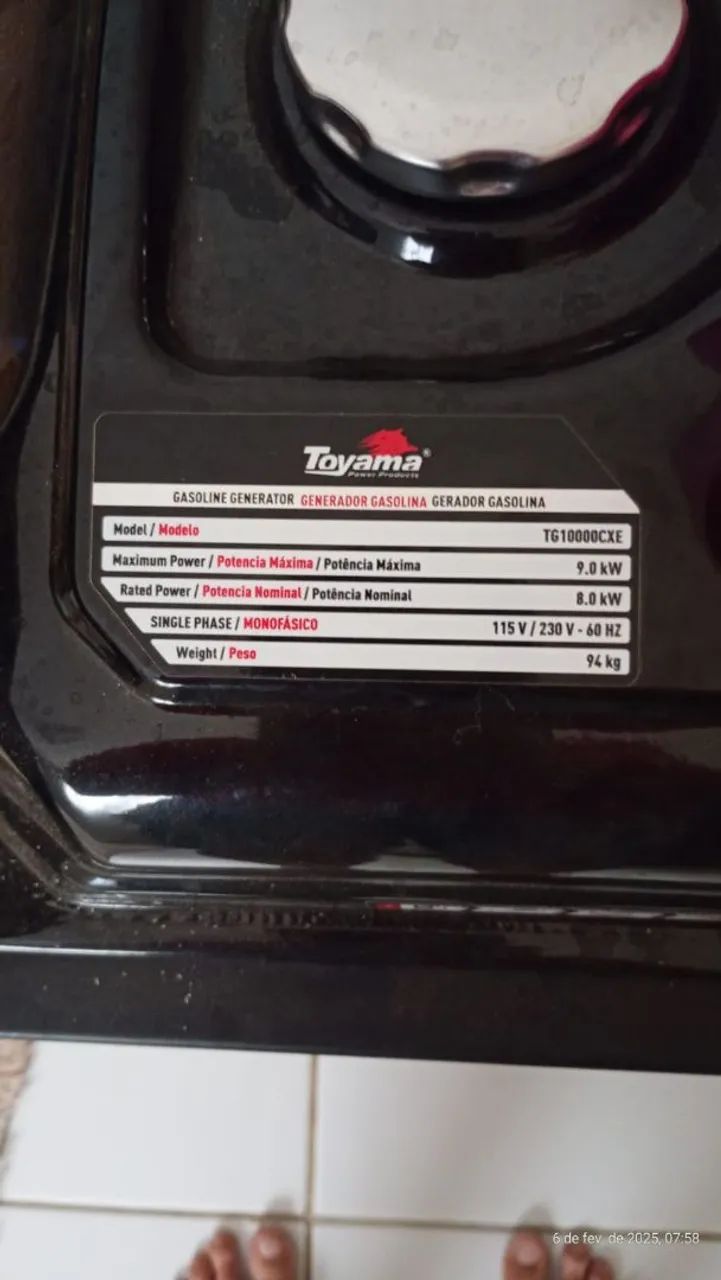 Gerador Toyama TG10000CXE. - Foto 3