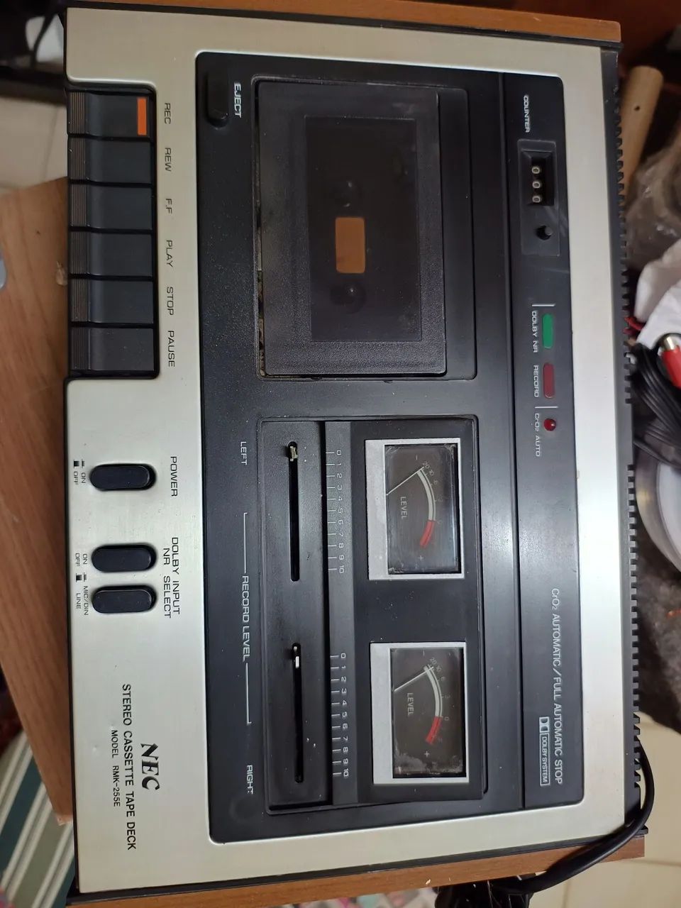 Tape deck NEC, leia o anuncio.