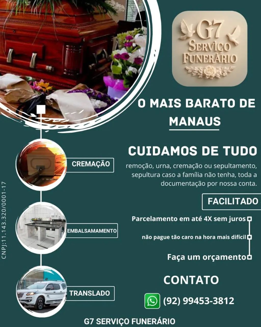 Funerária barata em Manaus 