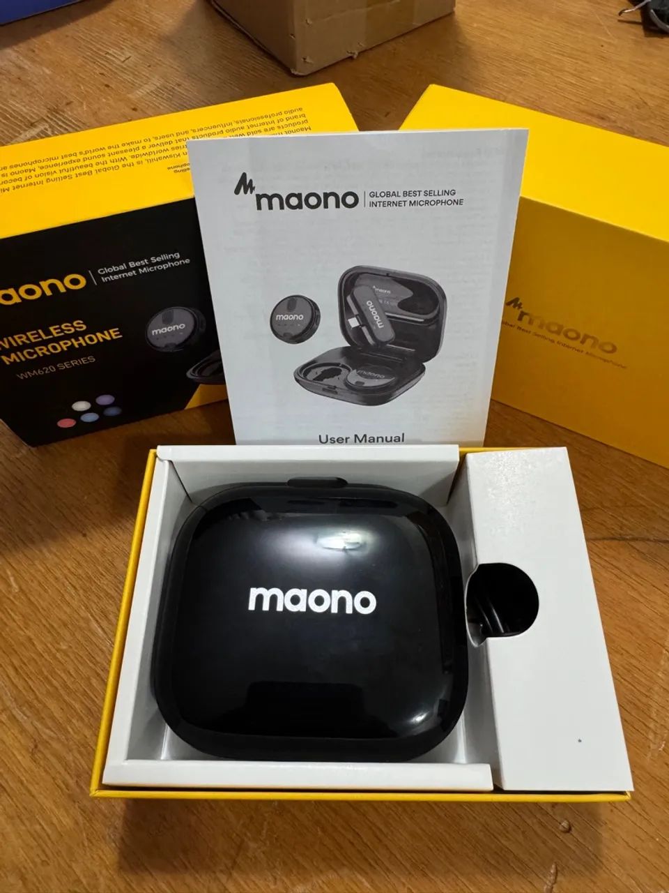 Microfone de lapela sem fio Maono Wm620 tipo-c cor preto - Foto 5