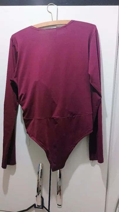Body de renda roxo - tamanho G - Foto 2