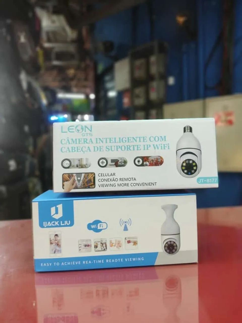 câmera lâmpada interna 