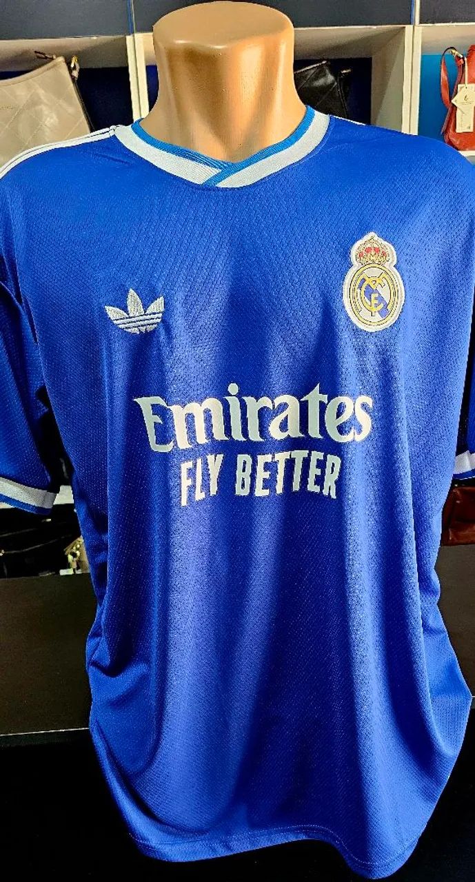 Camisa do Real Madrid 2025/26 Azul Primeira Linha Premium Promoção Black Friday  - Foto 4