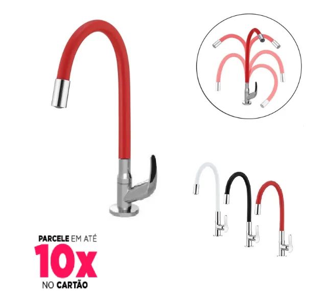 Torneira Cozinha Flexível Parede ou Bancada gourmet