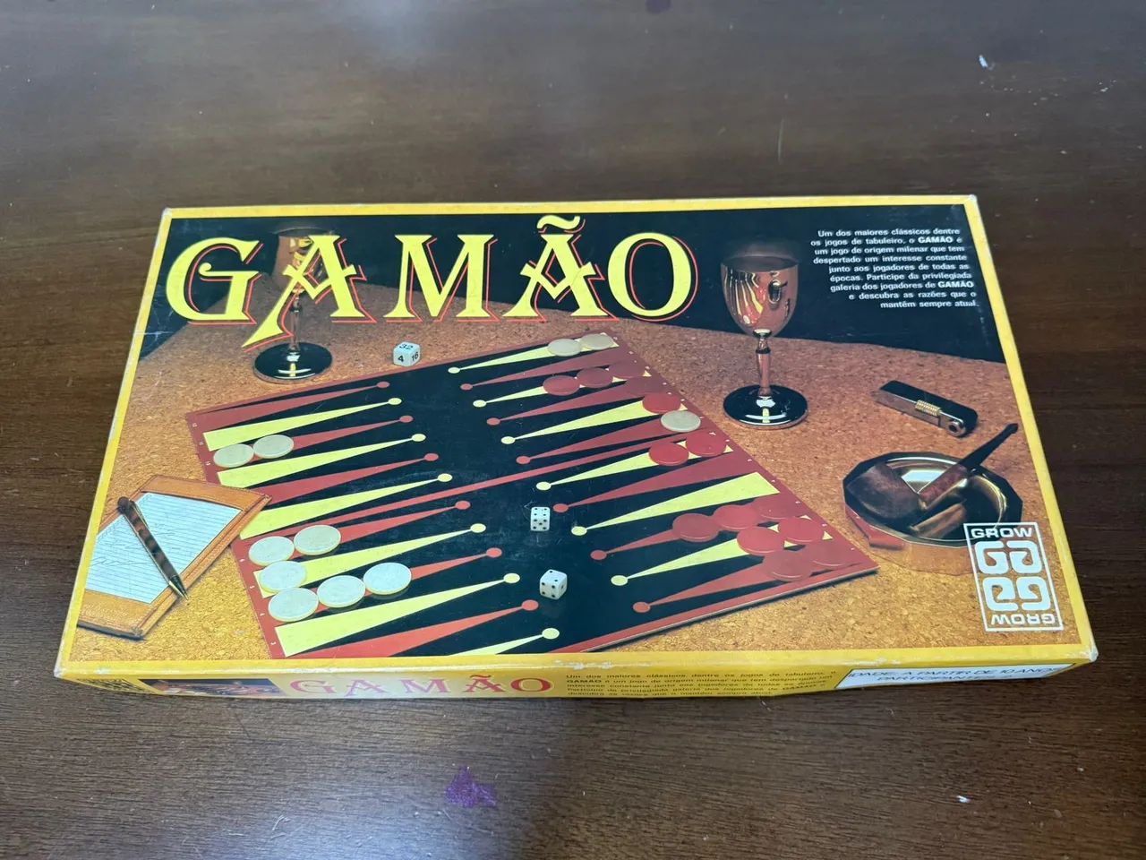 Jogo de tabuleiro Gamão - Grow