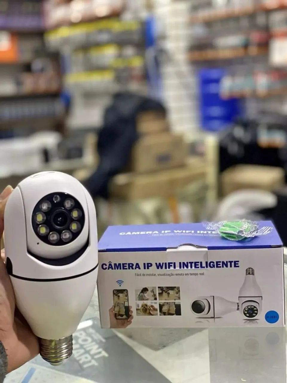 Câmera de Segurança Lampada iP Wifi Yoosee Com Detector Movimento resoluçao Full HD 1080p - Foto 2
