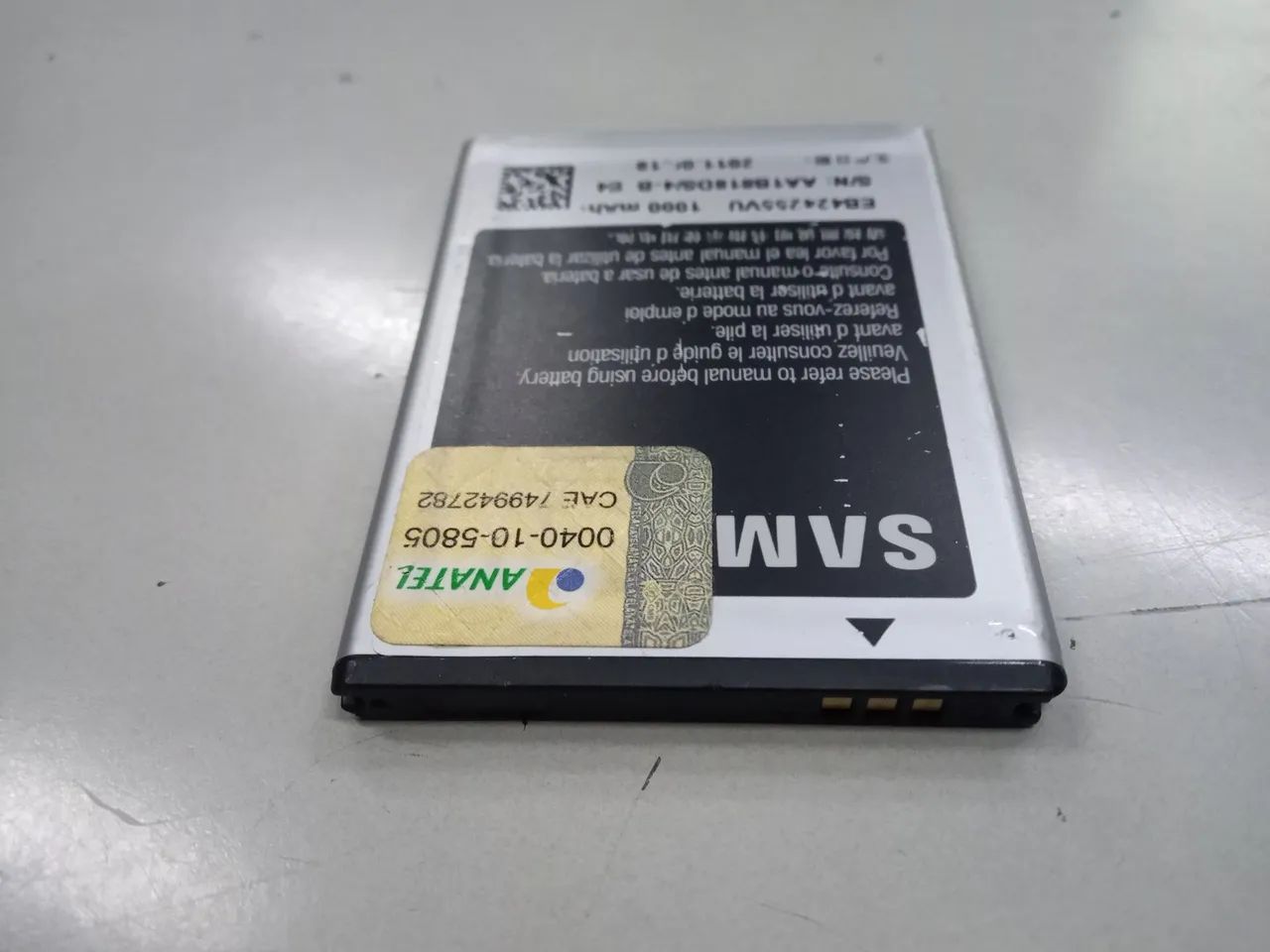 Bateria original nova Celular Samsung GT-S3350  - Foto 2