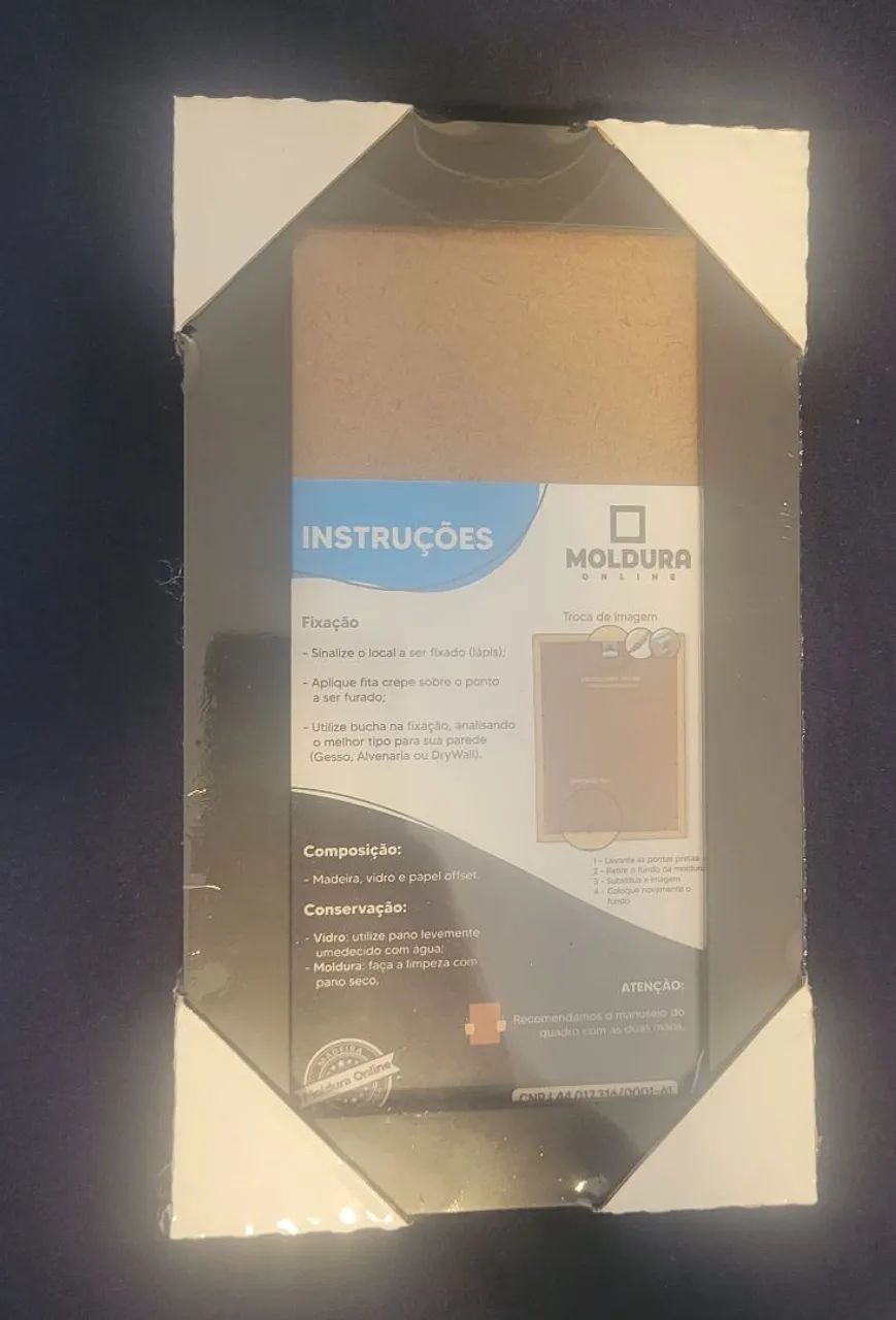 Moldura 10x20 com vidro - Foto 2