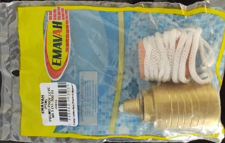 Prumo Pedreiro Emavah Profissional Pesado No.5 - 300g