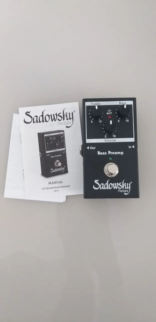 Pedal De Pré-amplificador de baixo Da Sadowsky (novo