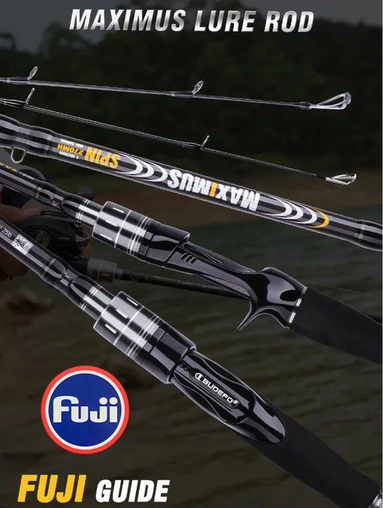 Vara de pesca Maximus Budefo 1,8m duas partes - para carretilha - Nova