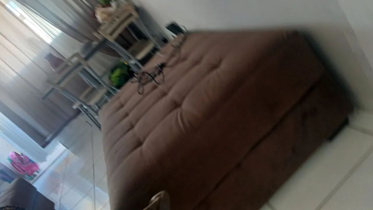Puff Retangular Marrom - Foto 2