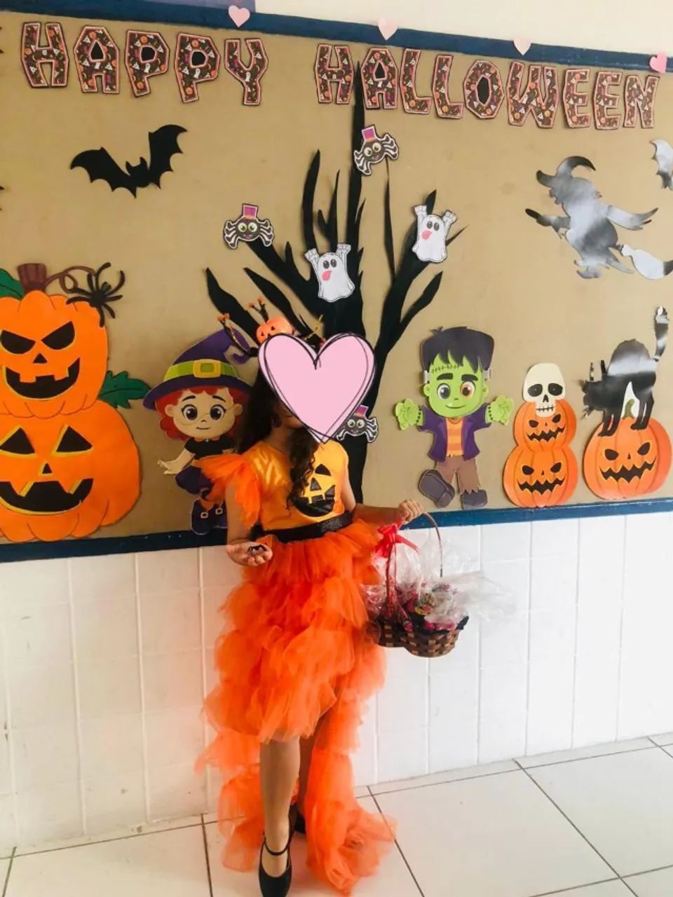 Fantasia Vestido Halloween Infantil 8 anos