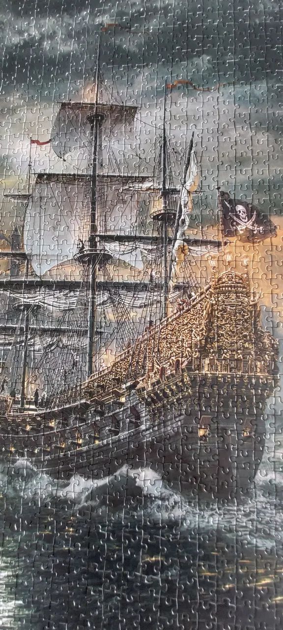 Quebra- Cabeça Clementoni 1500 peças, The Pirate Ship. - Foto 5