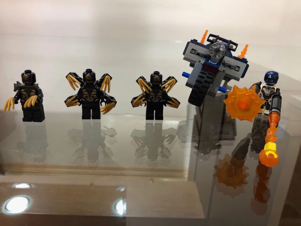 LEGO 76123 Capitão América Avengers Outriders attack - Usado, Completo e Original - Foto 2