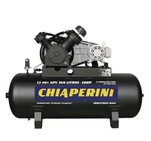 Compressor de Ar 360 litros alta pressão 40 pes pcm 360 litros - Chiaperini CJ 40+ APV - Foto 4