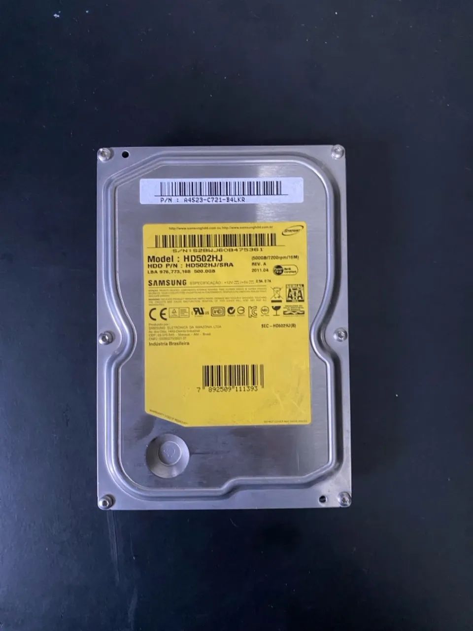 HD 500 Samsung SATA (leia a descrição)