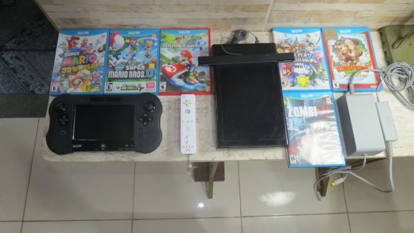 Nintendo Wii U Completo - Raridade - 6 jogos originais - Foto 6