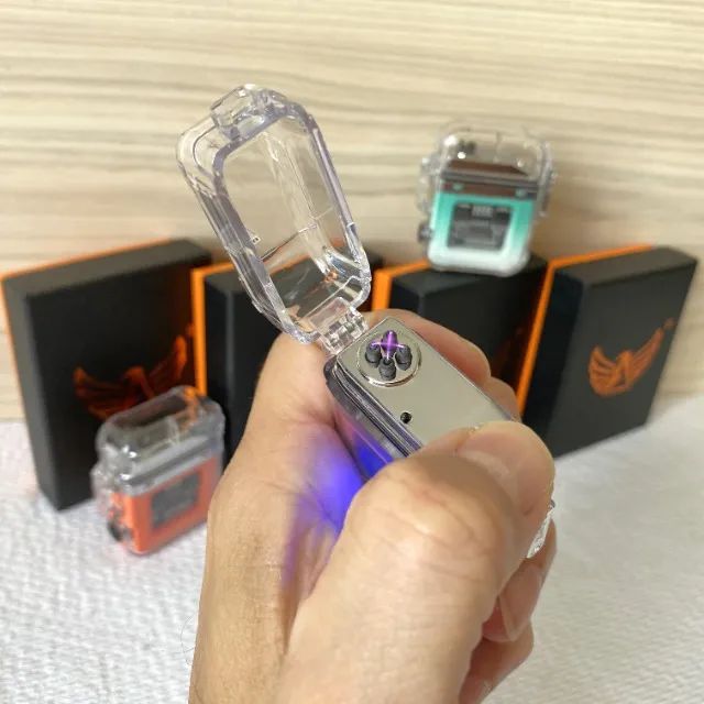 Isqueiro Elétrico Recarregável com chama de Plasma - Foto 4