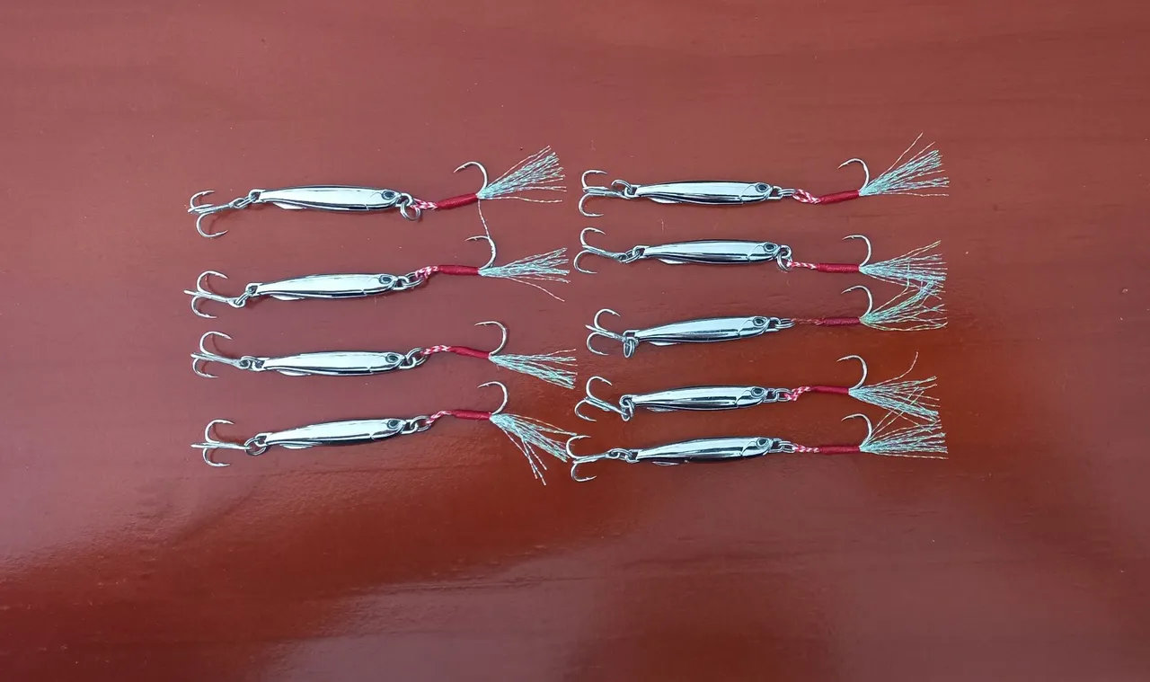 Kit 9 Micro Jig metal pesca ultralight