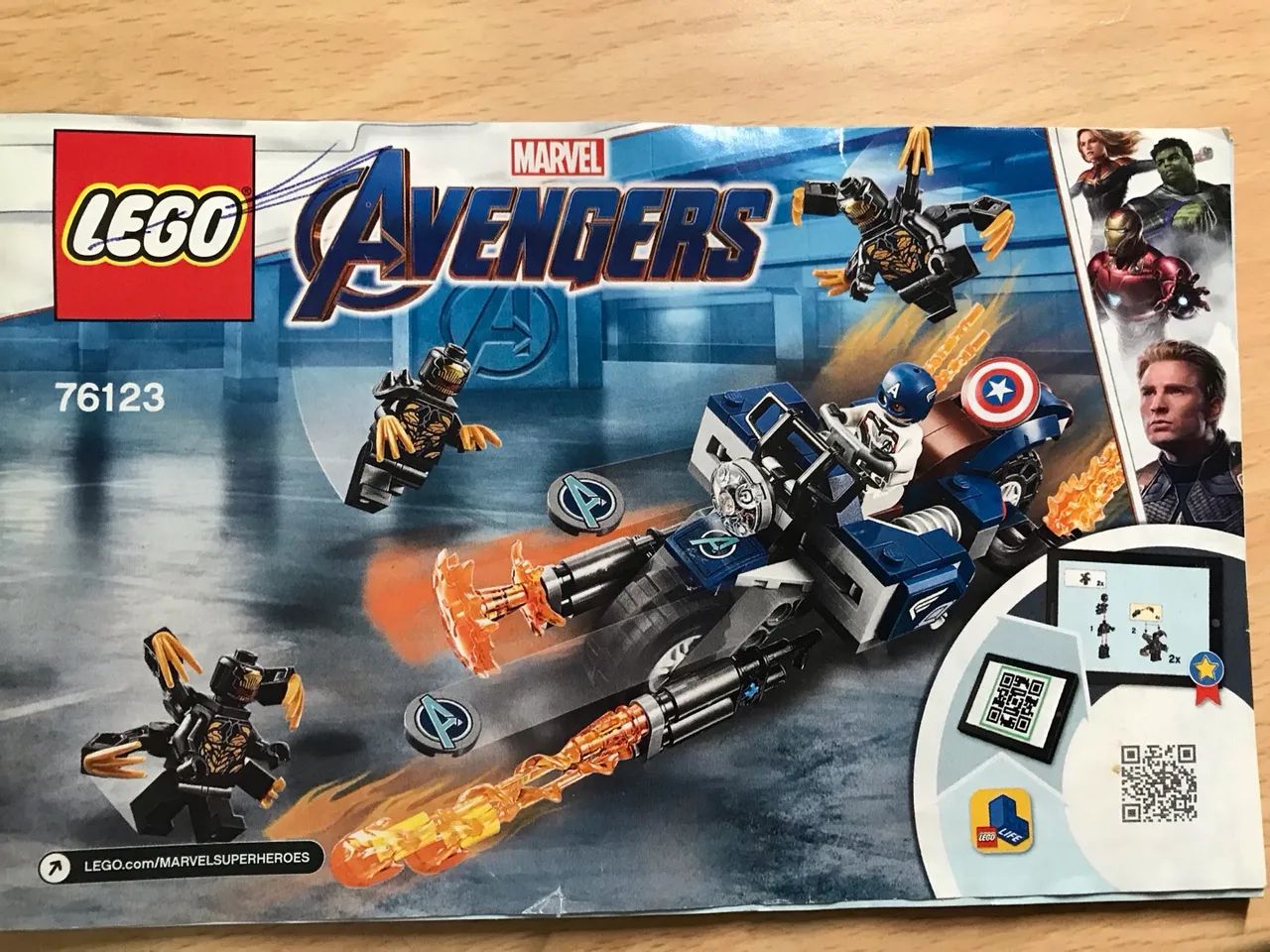 LEGO 76123 Capitão América Avengers Outriders attack - Usado, Completo e Original - Foto 4