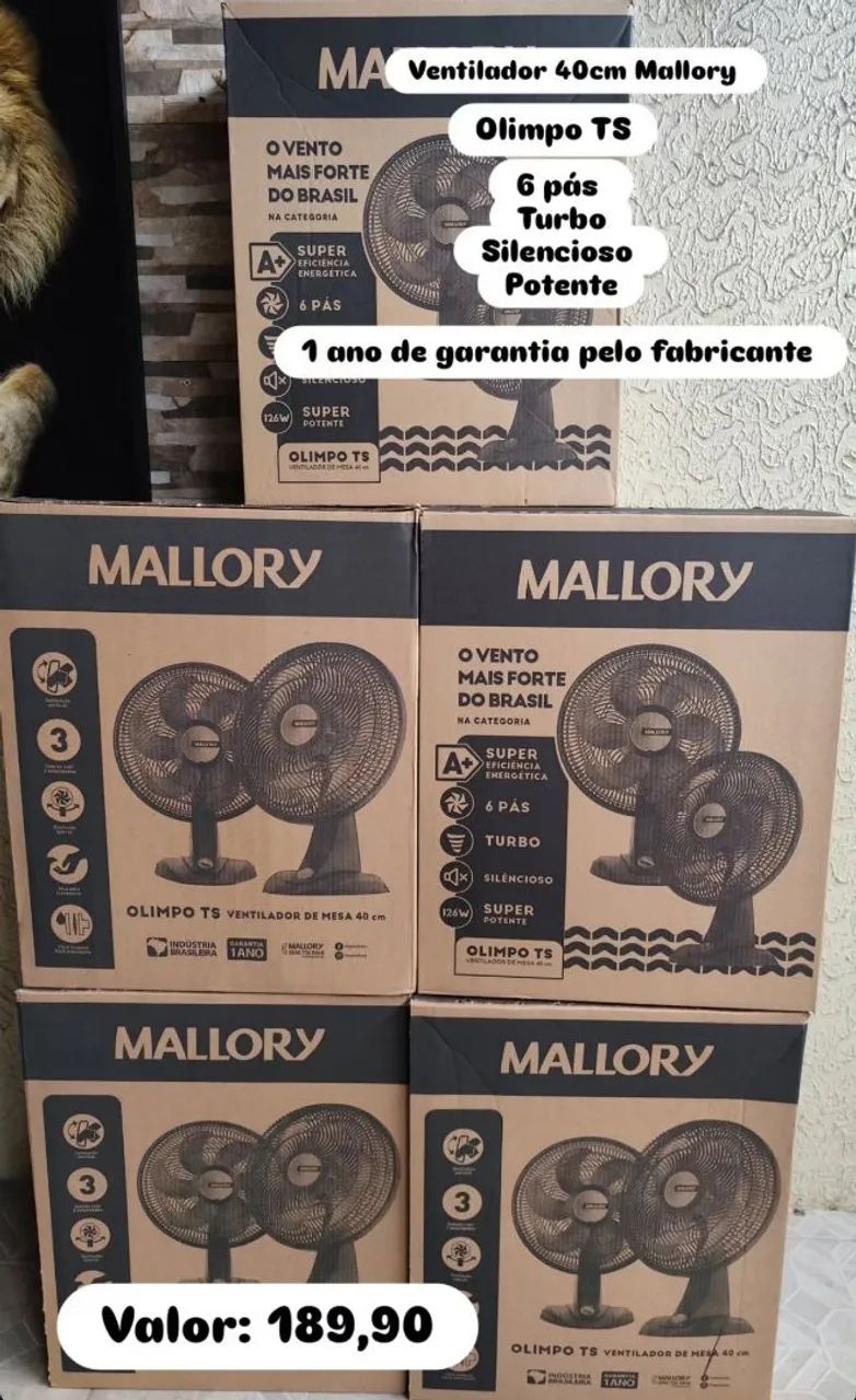Ventilador Mallory TS Olimpo 40cm - Foto 3