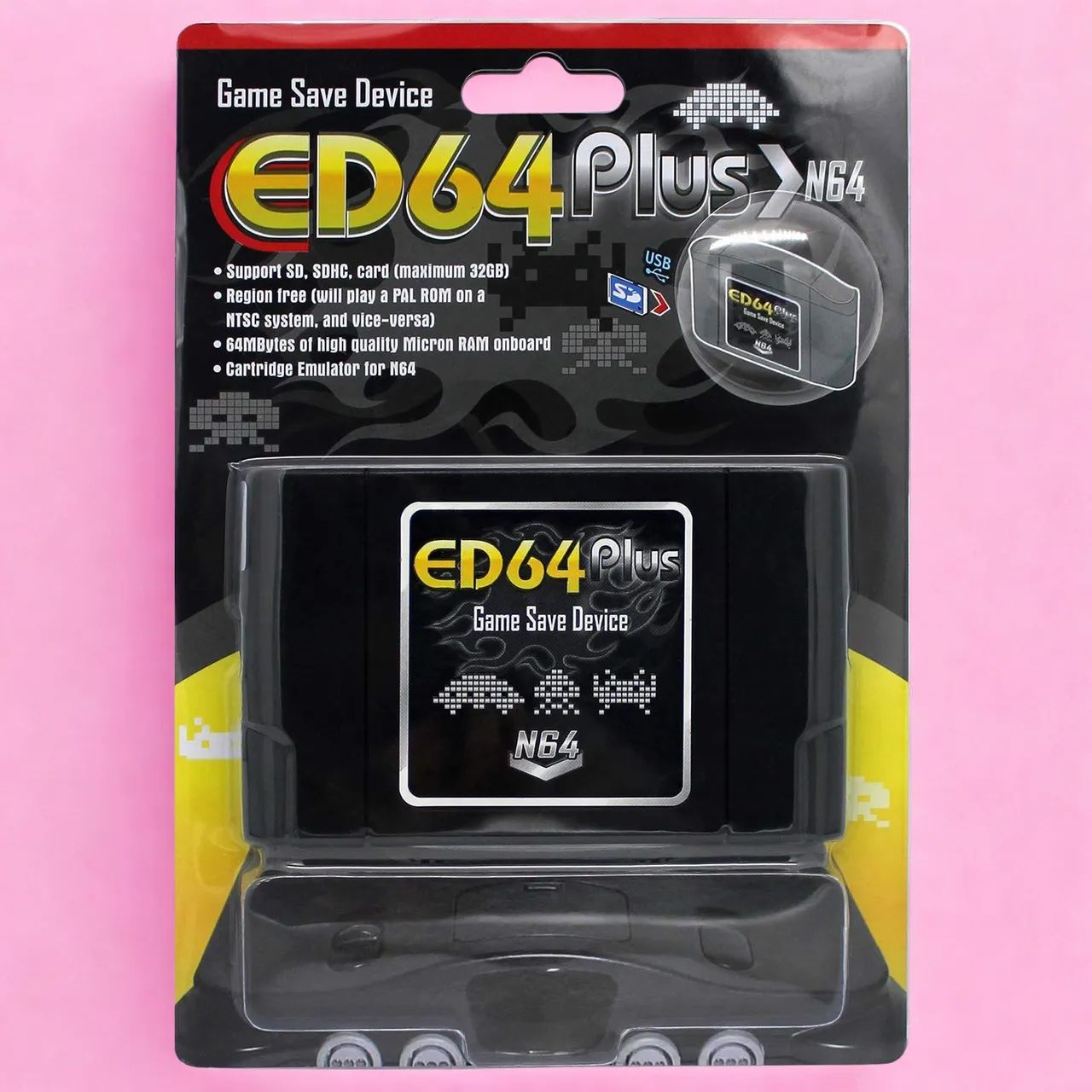 Flashcard Everdrive Plus N64 ED Plus Nintendo 64 Jogos de Vídeo