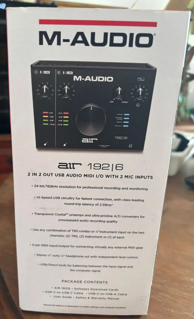 Interface Audio/Midi M-AUDIO AIR 192-6 - Foto 4