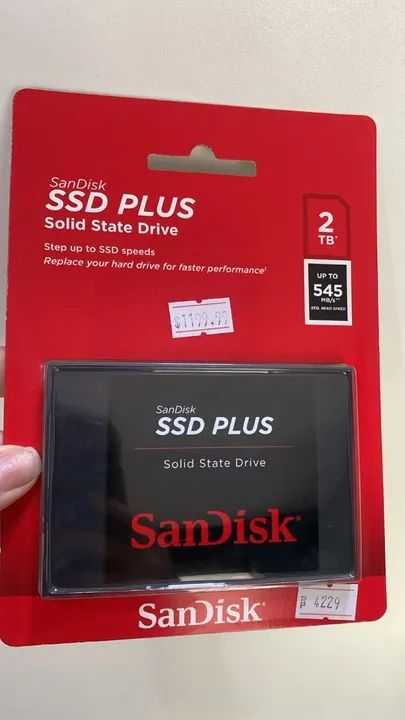 SSD Sandisk 2TB Plus SATA III Alta Performance e Confiabilidade -Loja Coimbra -Instalamos