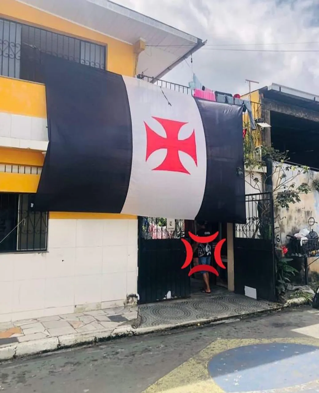 Bandeira Gigante do Vasco da Gama - Decoração Imponente
