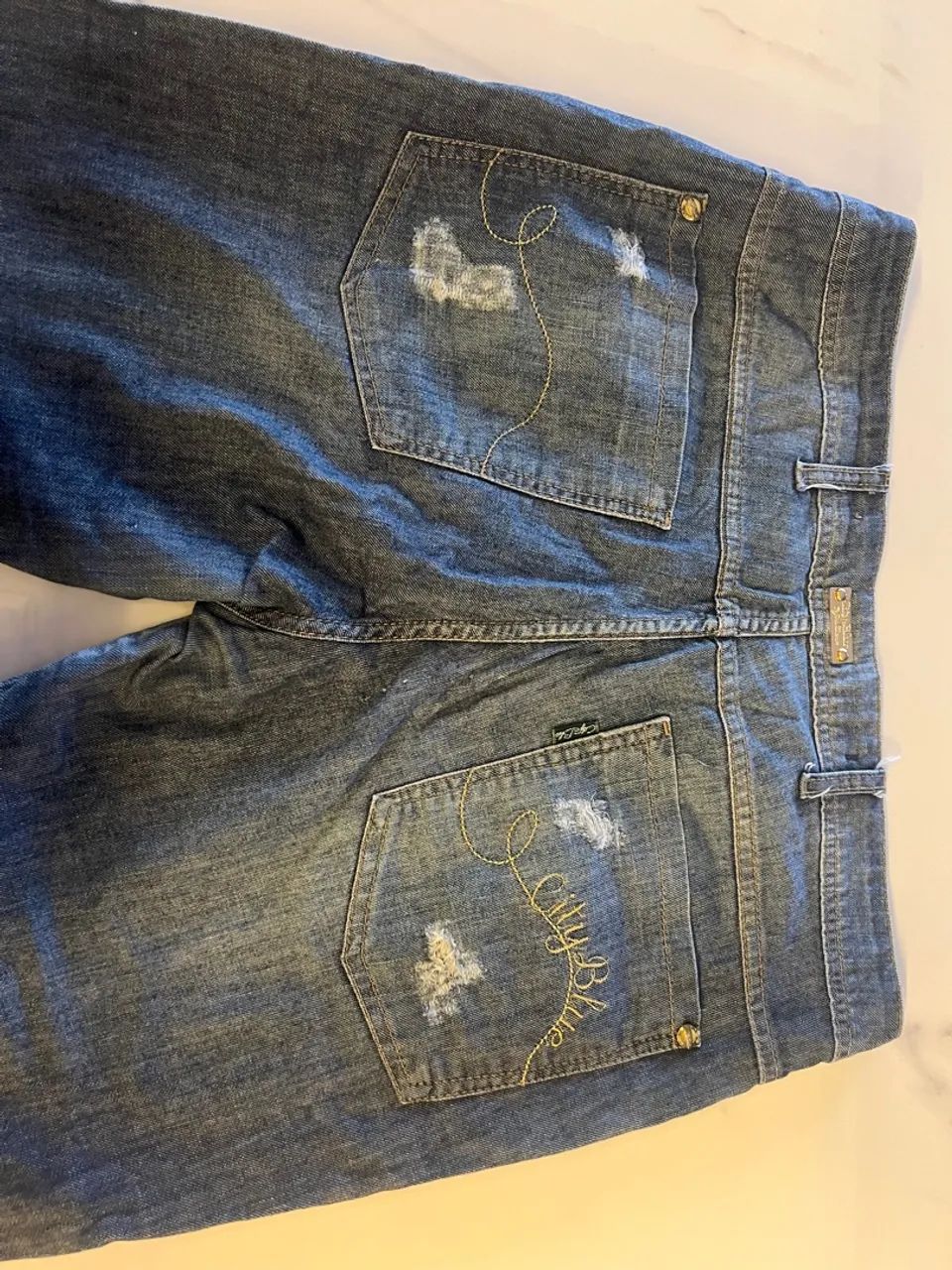 Calça Jeans Destroyed Feminina - Foto 4