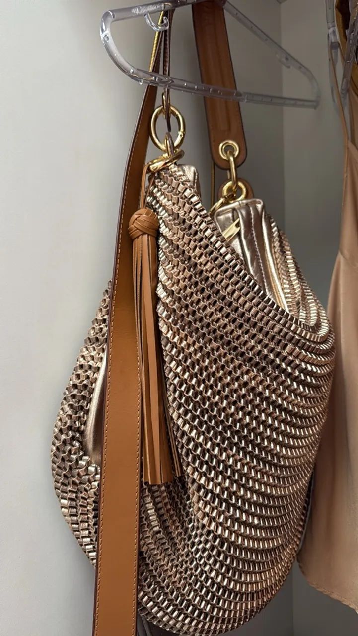Bolsa Luz da Lua nova Original - trama com ouro 18k
