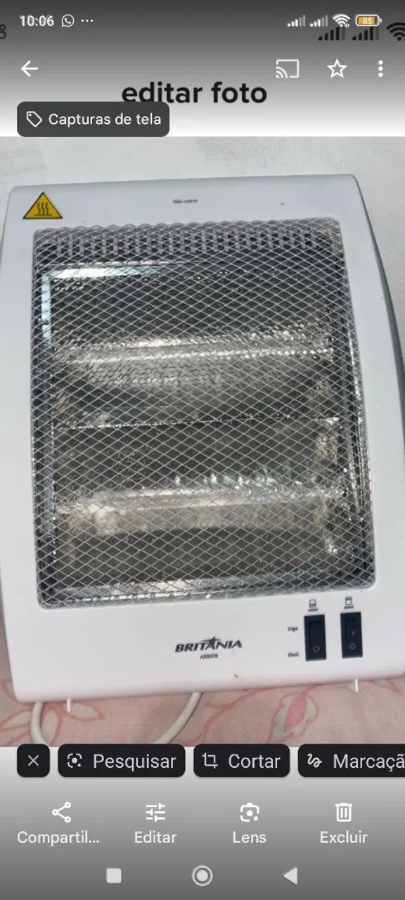 Britânia aquecedor elétrico 