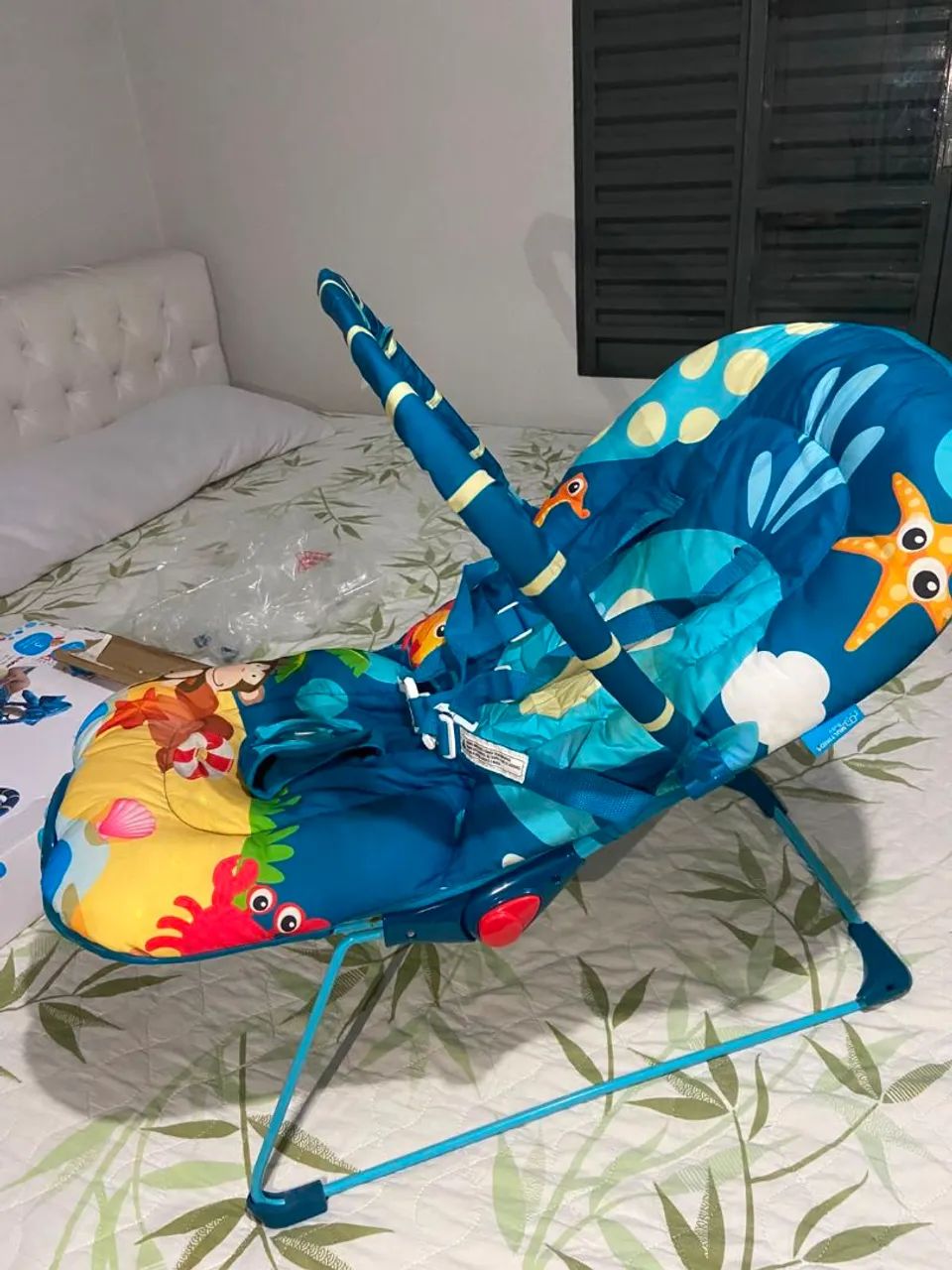 Cadeirinha de descanso bebê, Multikids que vibra  - Foto 5