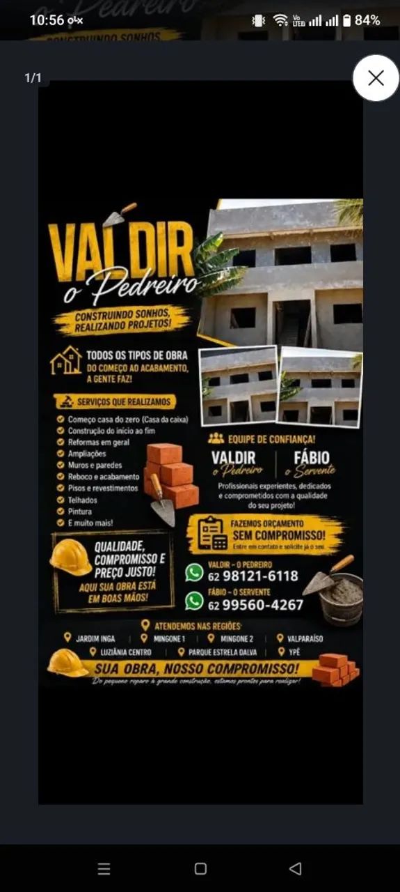 Valdir pedreiro 
