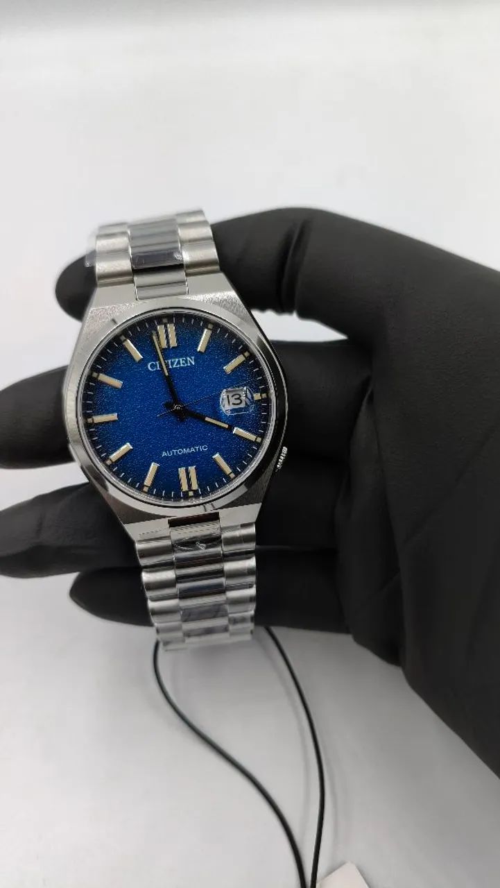 Relógio Citizen tsuyosa automático azul 