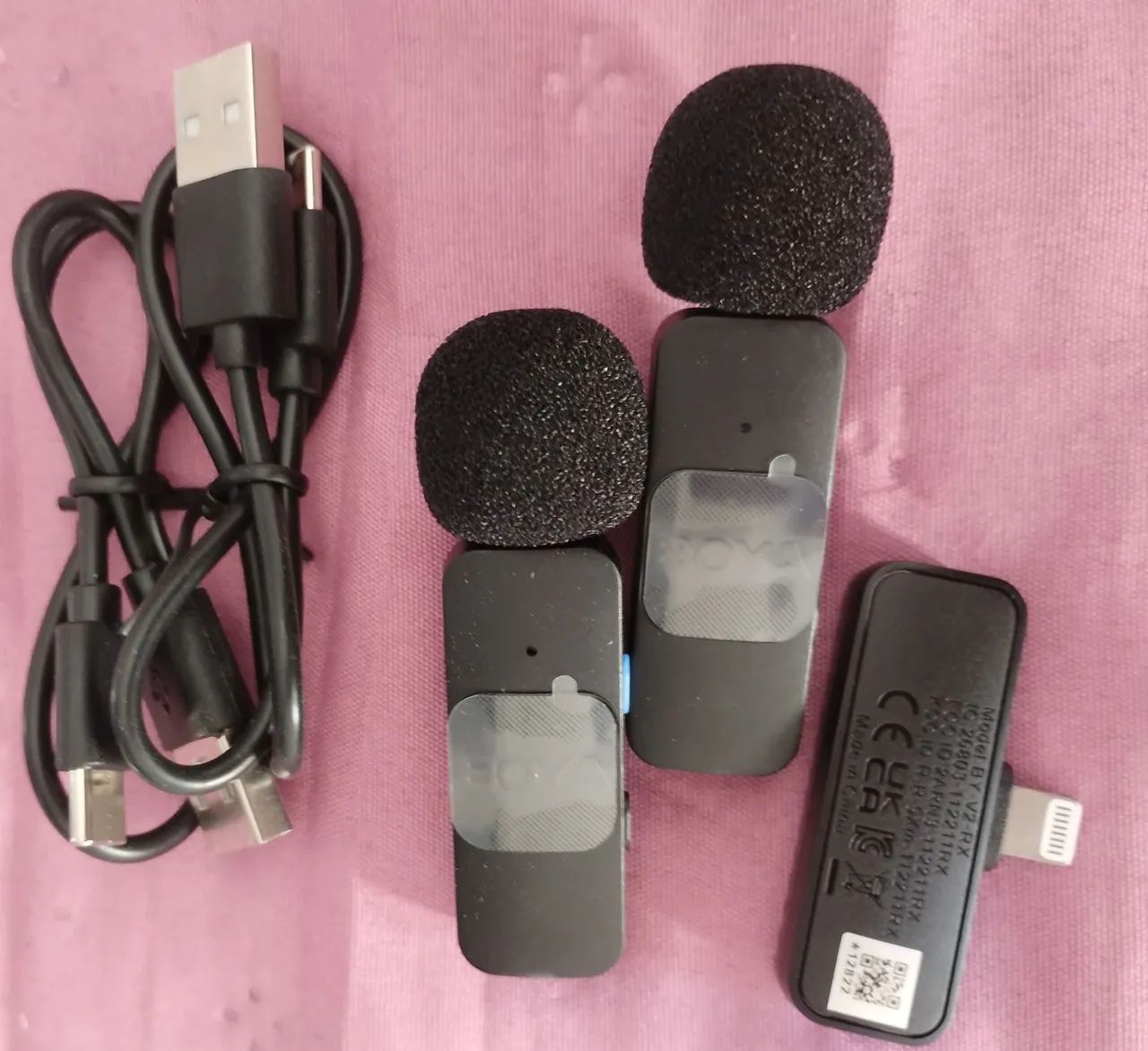 Sistema de Microfone de Lapela Sem Fio Boya BY-V20 - Foto 2