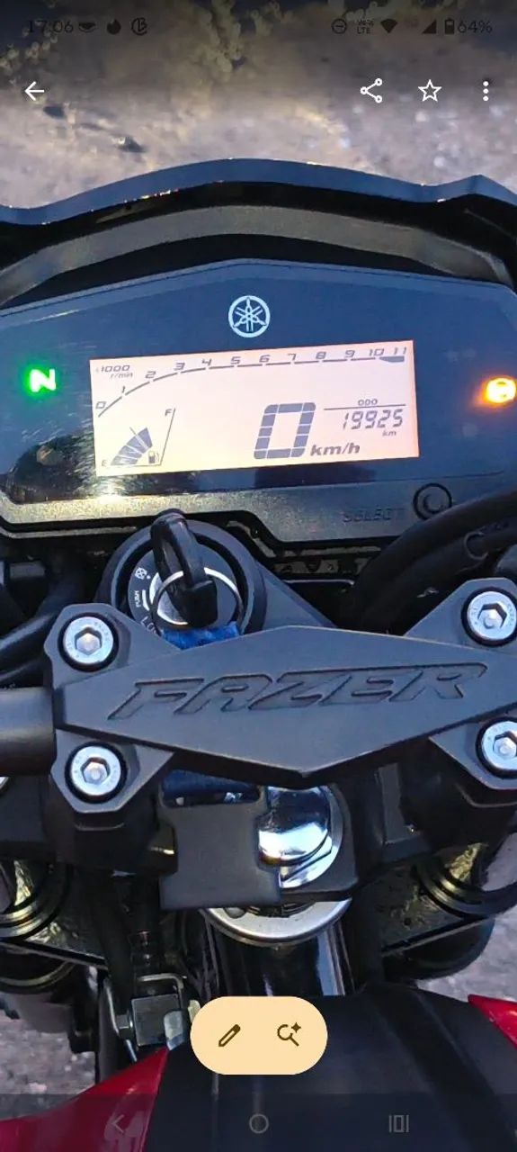 MOTO FAZER 250 NUCA TRABALHOU COMO UBER  - Foto 10