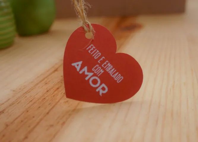 Tags de Papel Kraft ou Offiset Personalizadas - Para Artesanato e Presentes